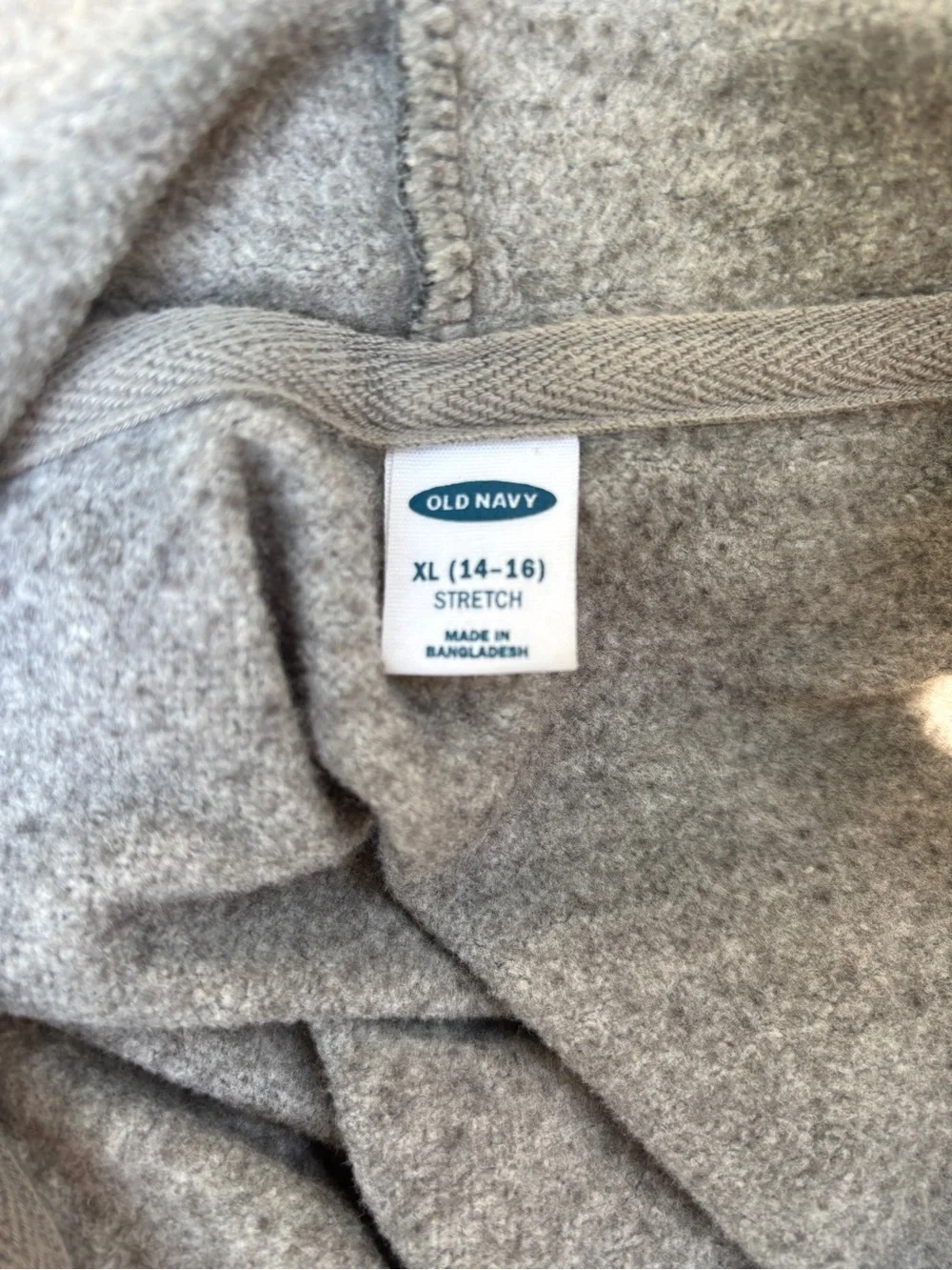 Gray Camo Zip-Up Hoodie Jacket- Old Navy